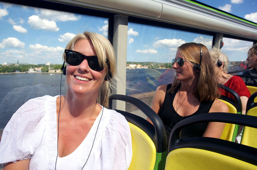 Hop on-hop off båtsightseeing i Stockholm