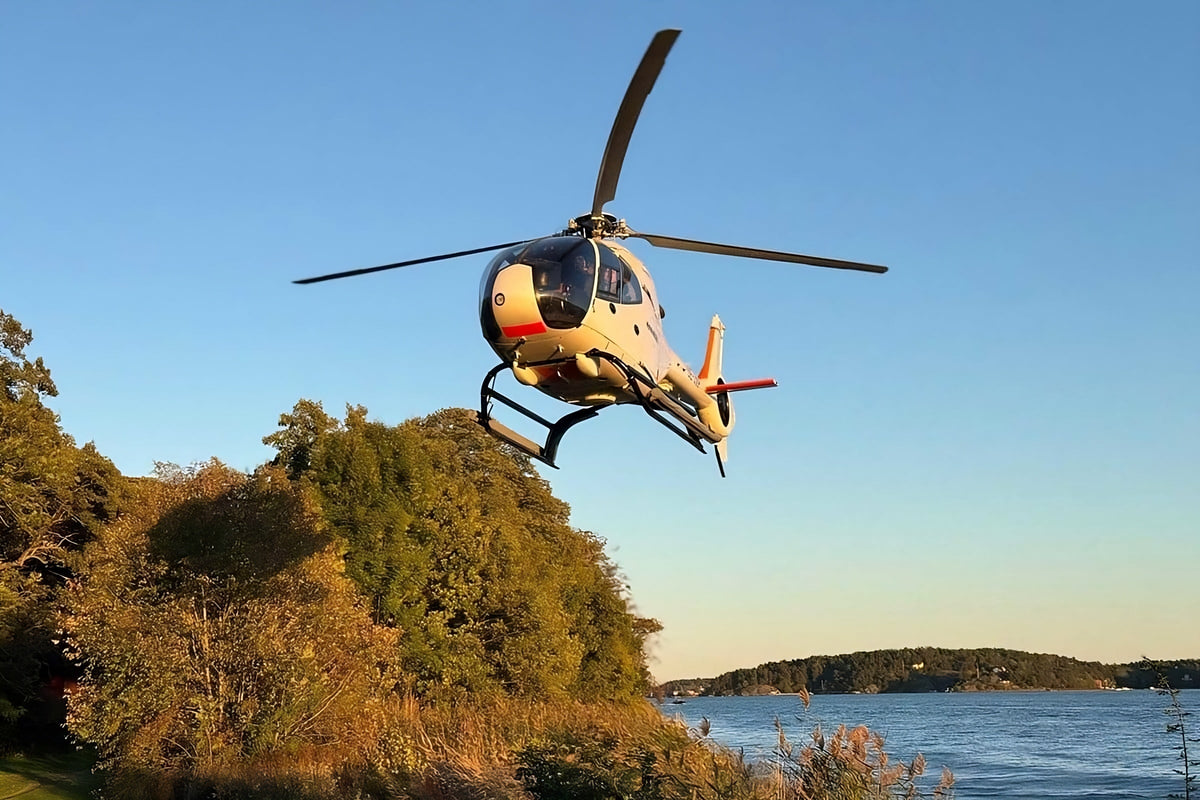 Helikoptertur i Örebro