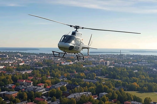 Privat helikoptertur i Gävle