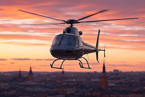 Privat helikoptertur i Uppsala